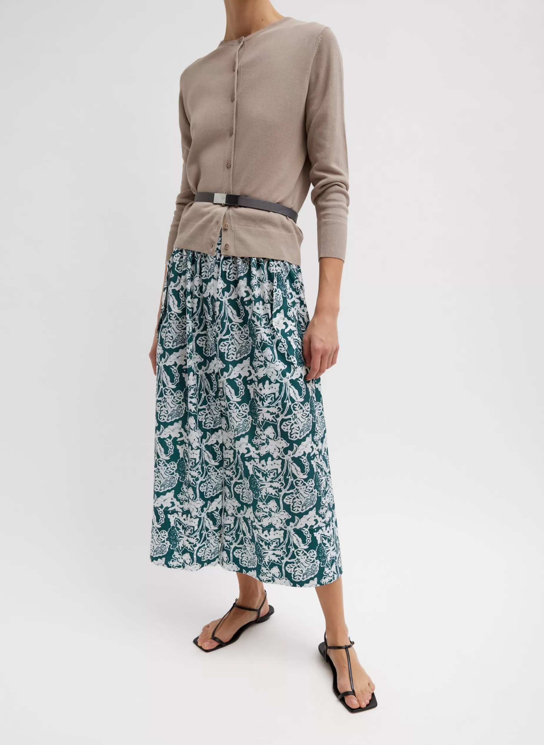 Tibi Skirts-Recycled Nylon Batik Full Skirt