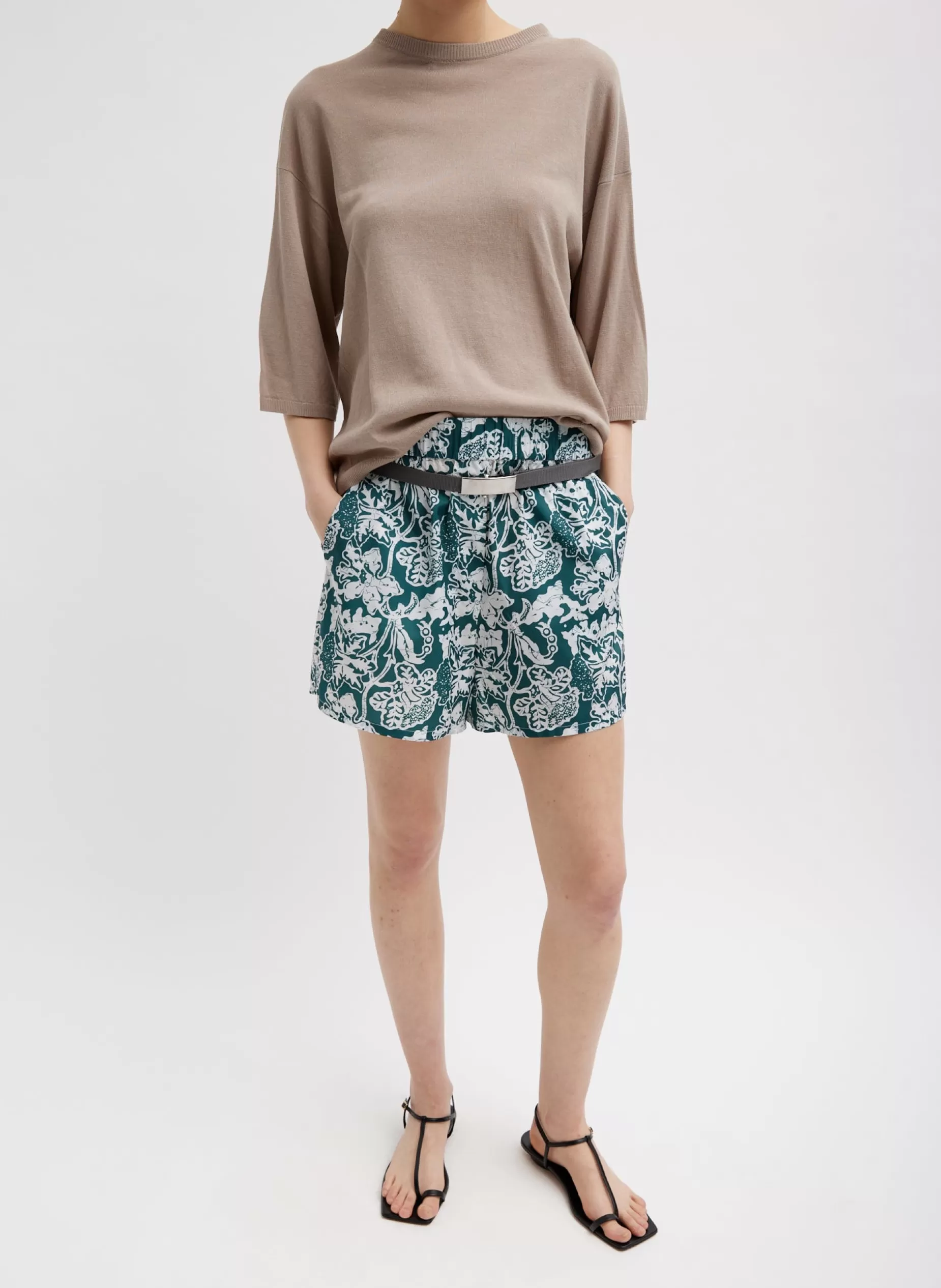 Tibi Pants & Shorts | Curated Closets-Recycled Nylon Batik Pull On Shorts