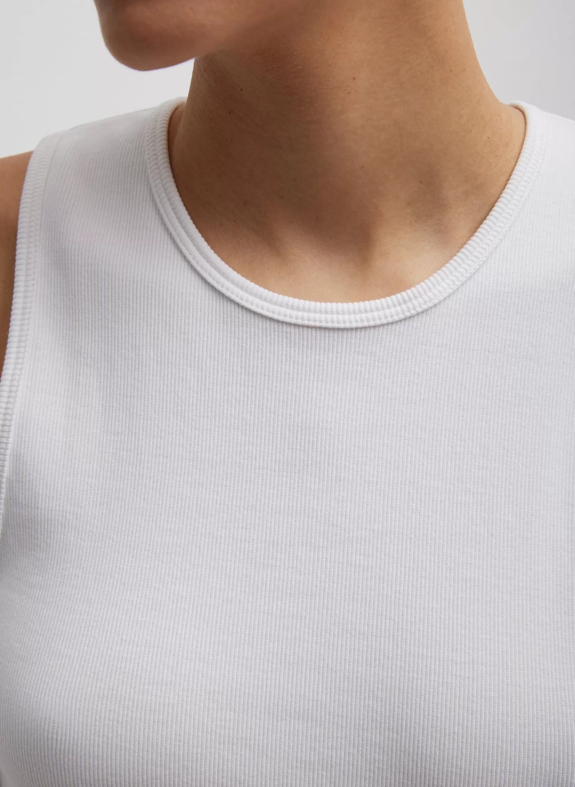 Tibi Tops | Fundamentals - WOFs-Ribbed T-Shirt Tank