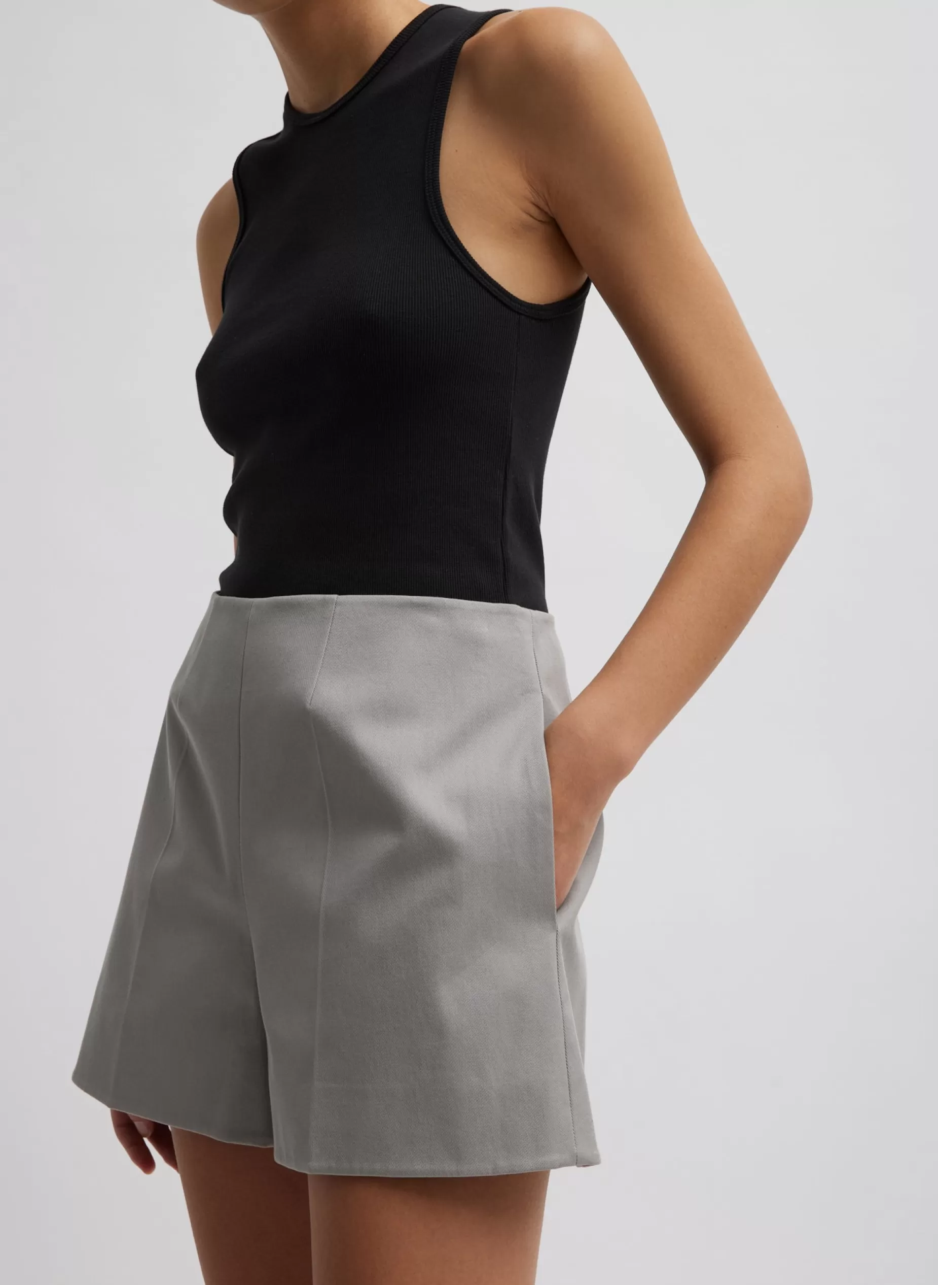 Tibi Tops | Fundamentals - WOFs-Ribbed T-Shirt Tank