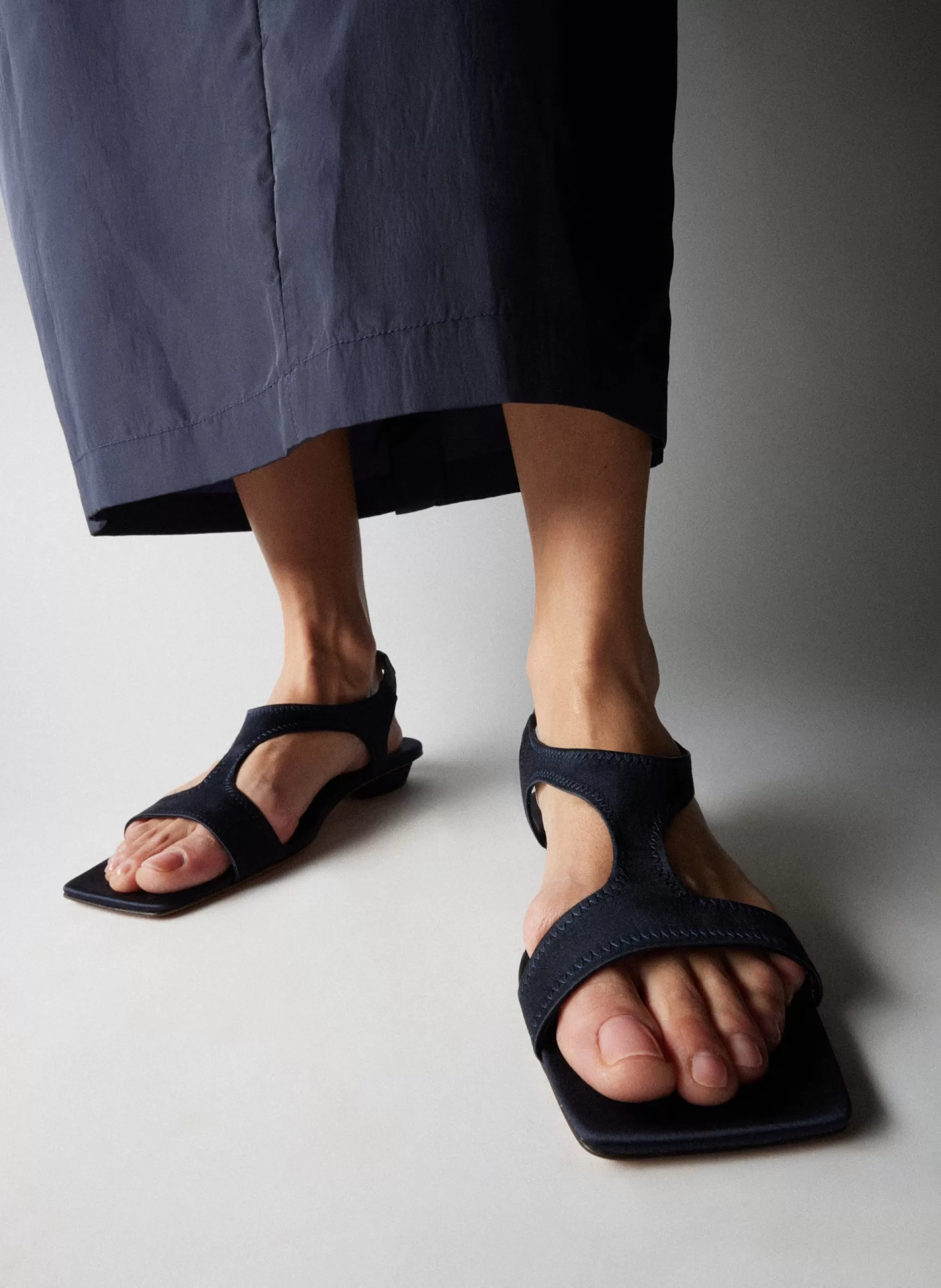 Tibi Flats | Sandals-Rubin Satin Sandal