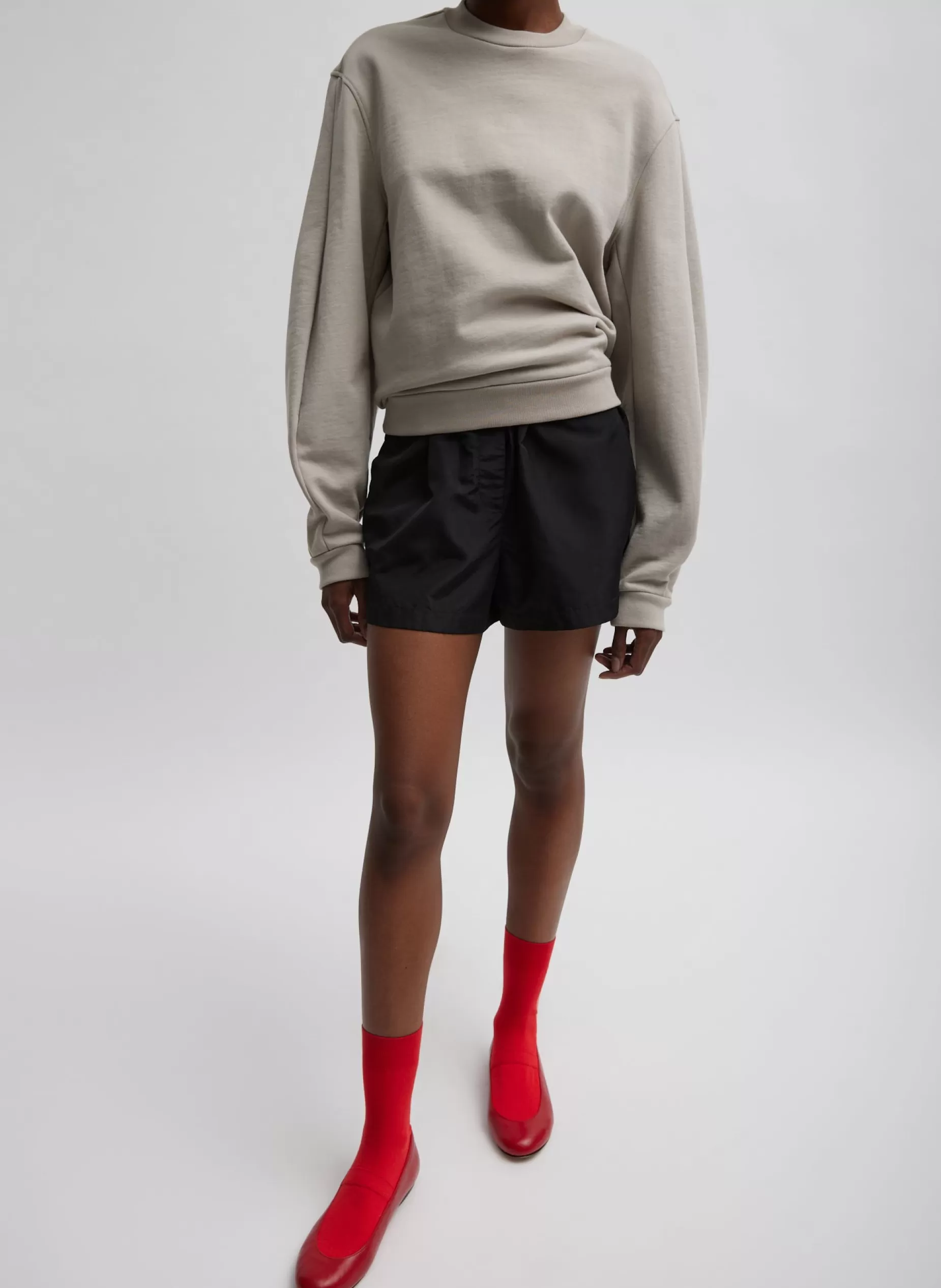 Tibi Leisure Sets | Knitwear & Sweatshirts-Sculpted Long Sleeve Sweatshirt