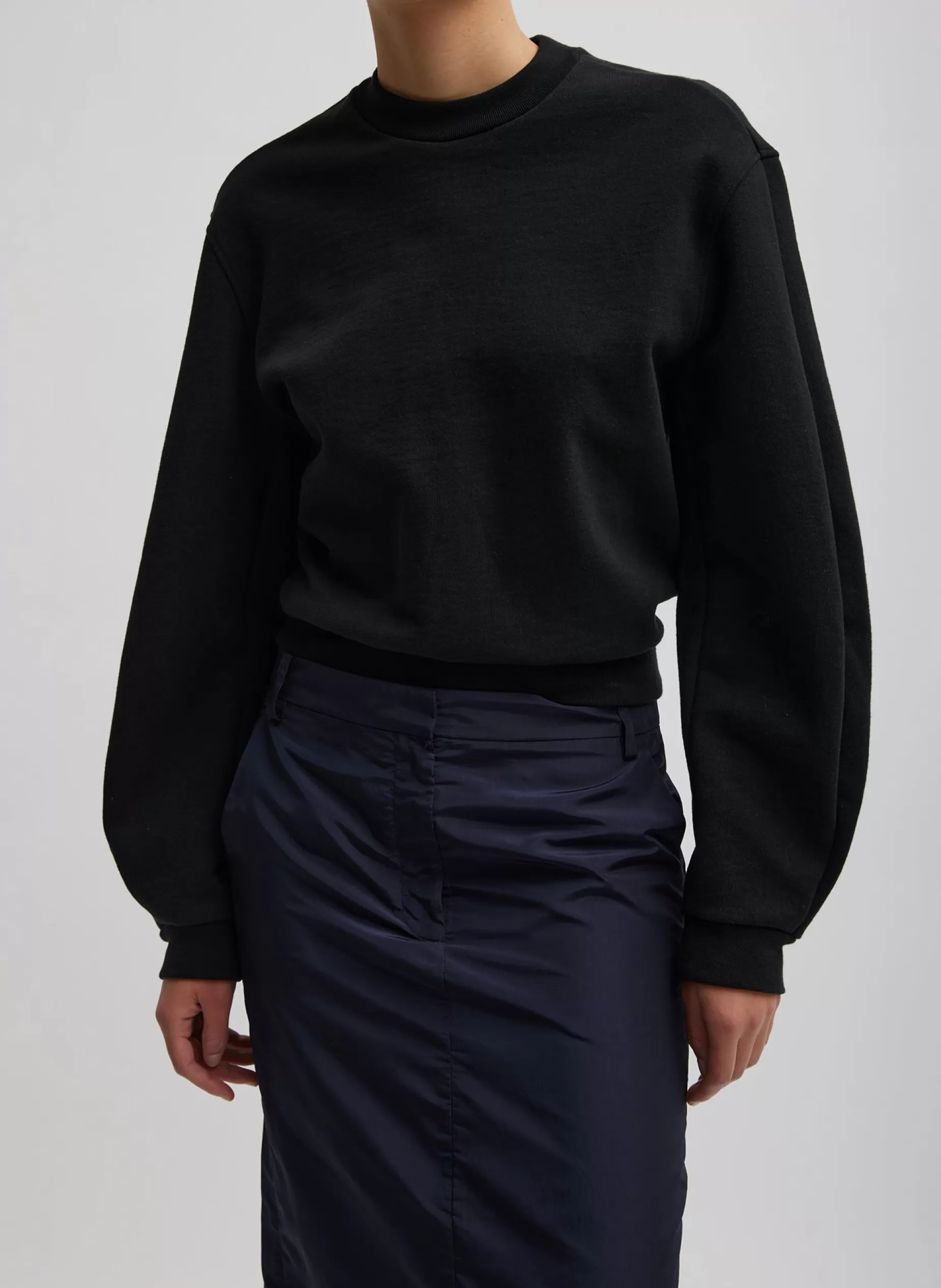 Tibi Leisure Sets | Knitwear & Sweatshirts-Sculpted Long Sleeve Sweatshirt