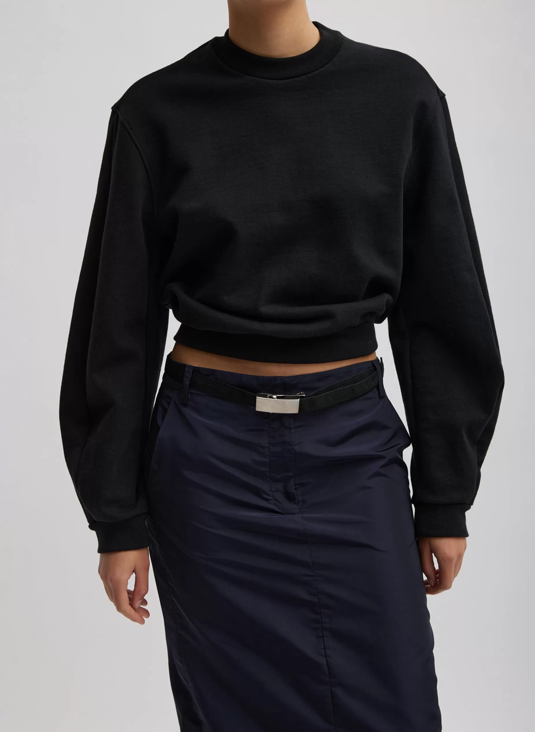 Tibi Leisure Sets | Knitwear & Sweatshirts-Sculpted Long Sleeve Sweatshirt