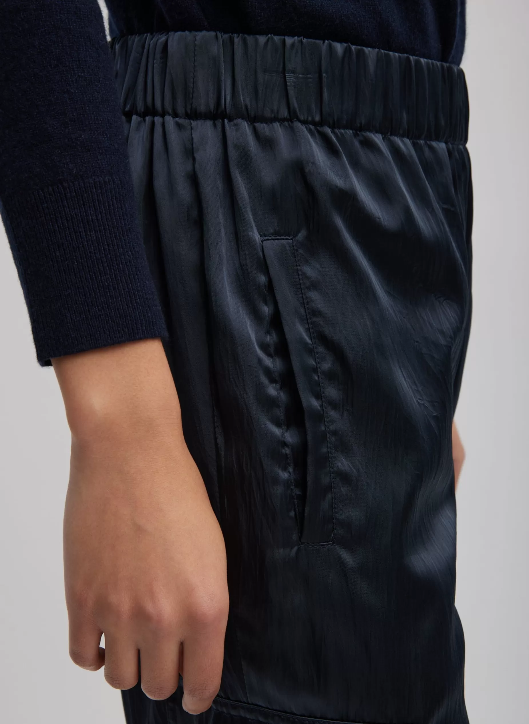 Tibi Pants & Shorts | Fundamentals - WOFs-Shiny Nylon Pull On Wilt Jogger