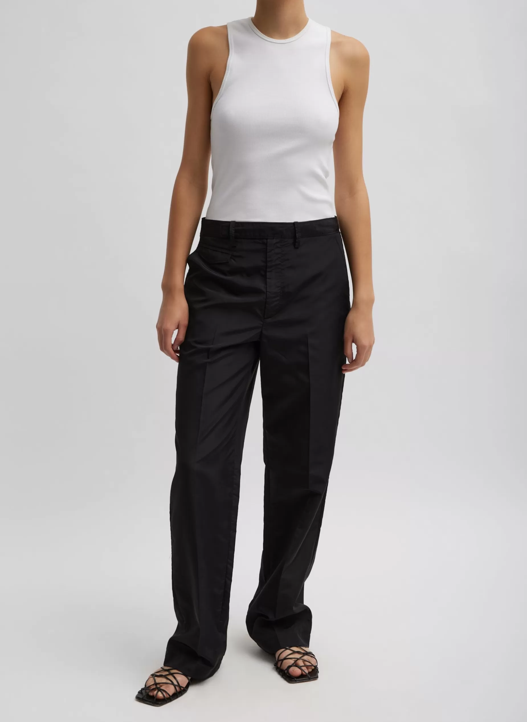 Tibi Suits | Pants & Shorts-Silk Nylon Straight Leg Trouser