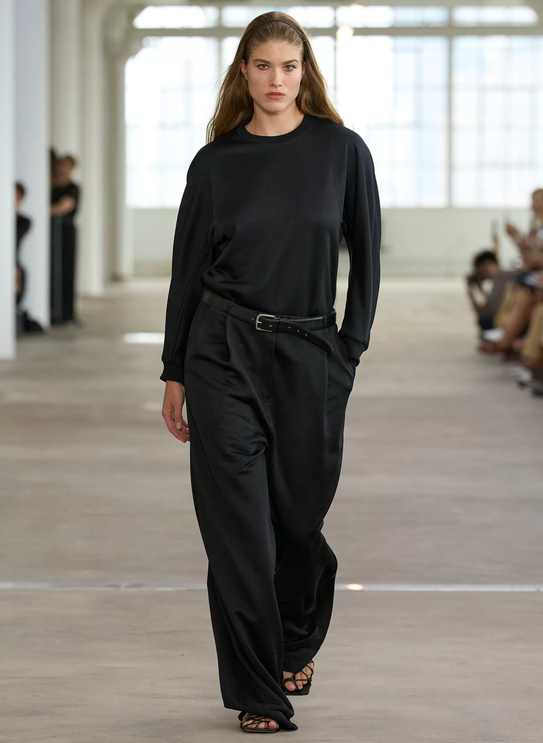 Tibi Leisure Sets | Pants & Shorts-Silk Terry Pleated Pull On Pant