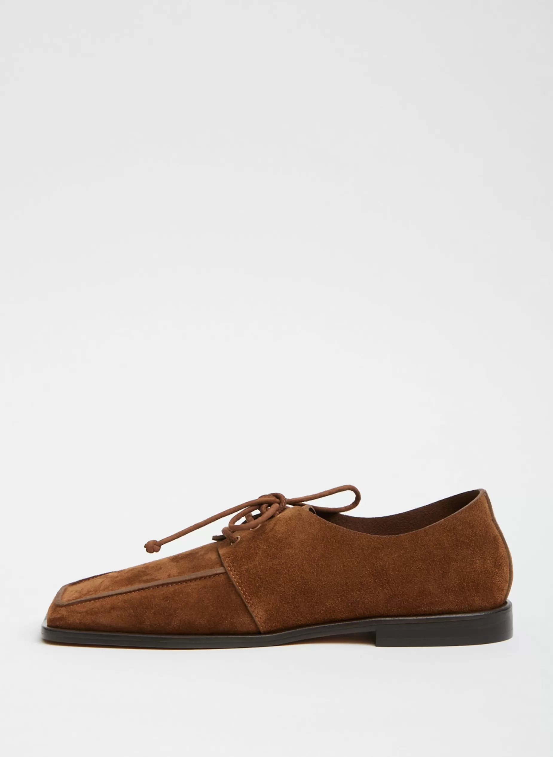 Tibi Curated Closets | Flats-Suede Brody Square Toe Loafer