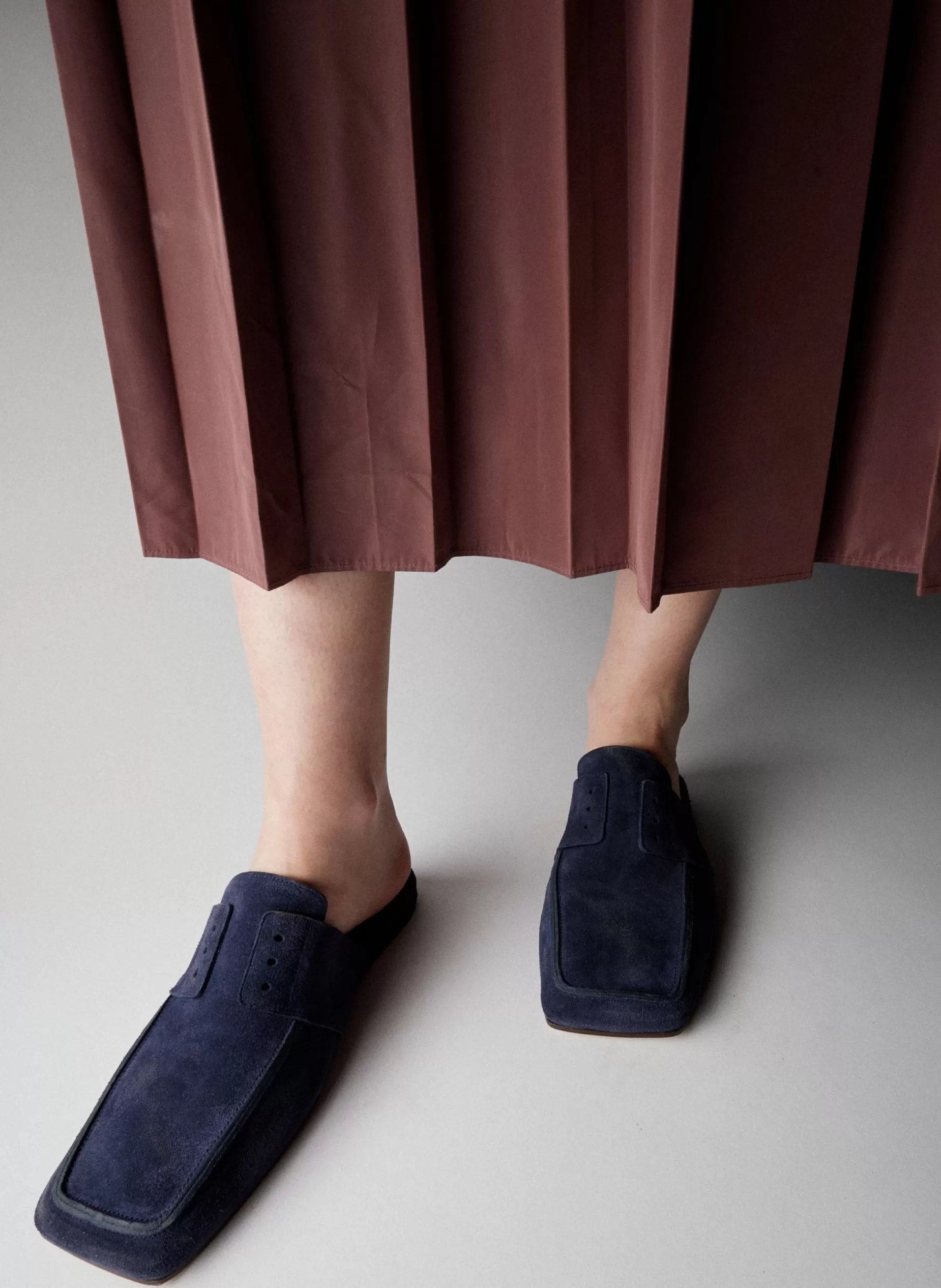 Tibi Flats | Curated Closets-Suede Granger Slide