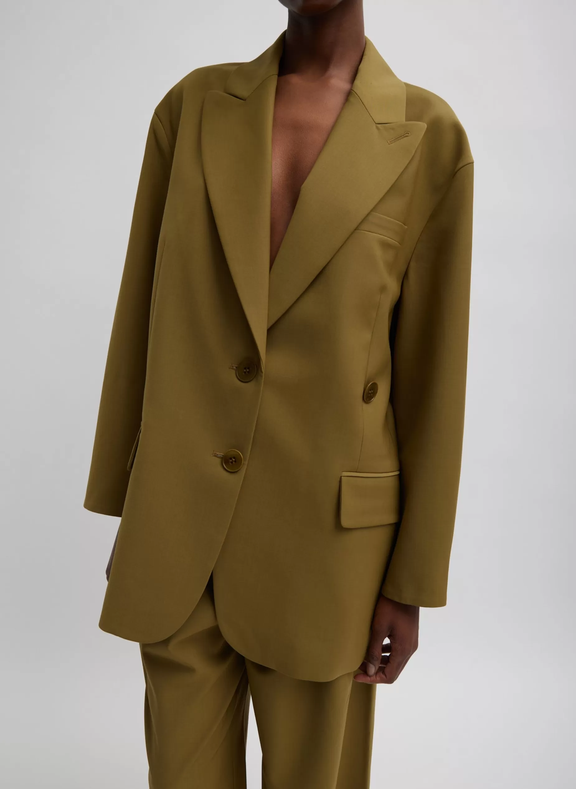 Tibi Suits | Jackets & Outerwear-Tropical Wool Liam Blazer