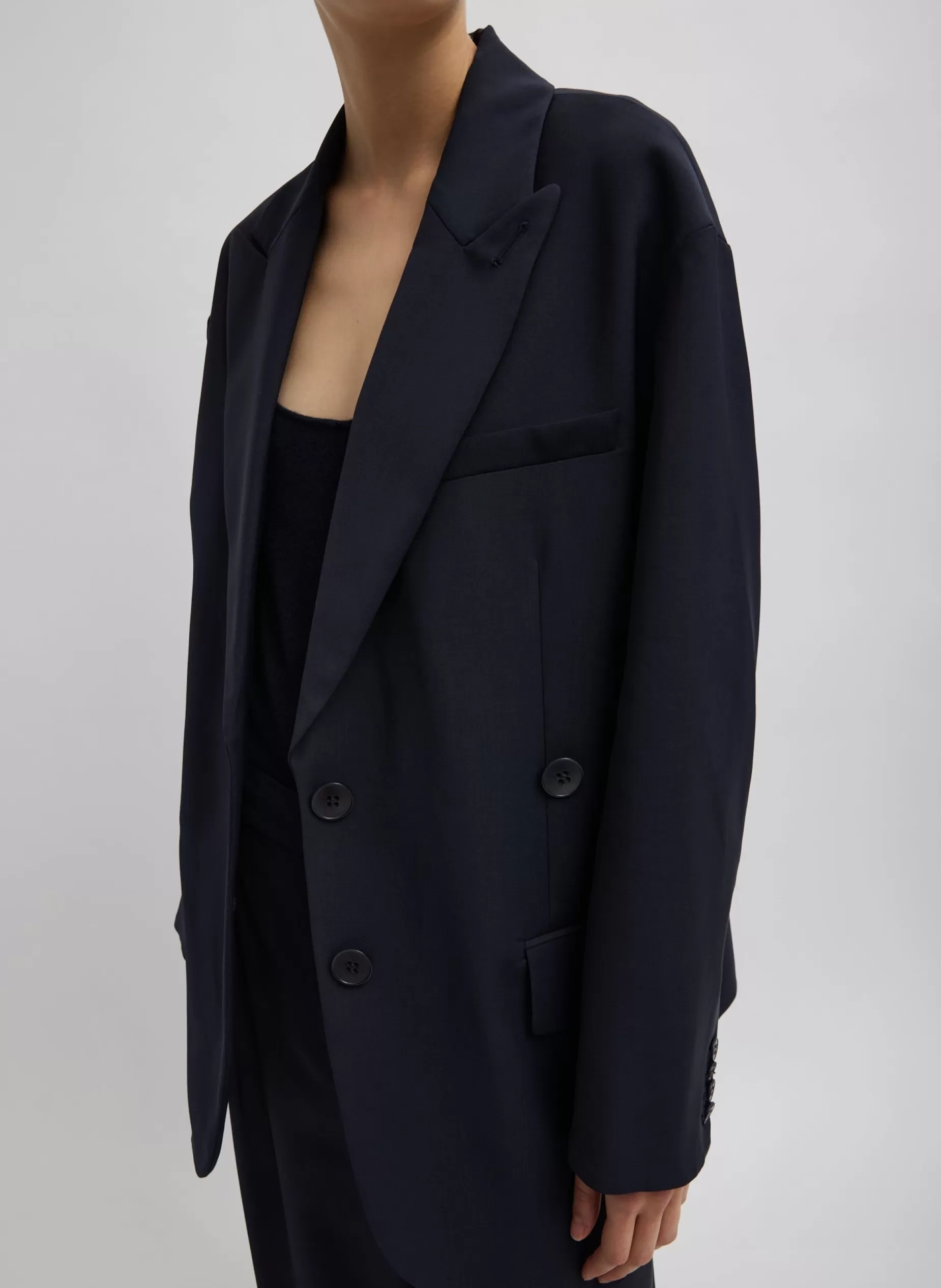 Tibi Suits | Jackets & Outerwear-Tropical Wool Liam Blazer