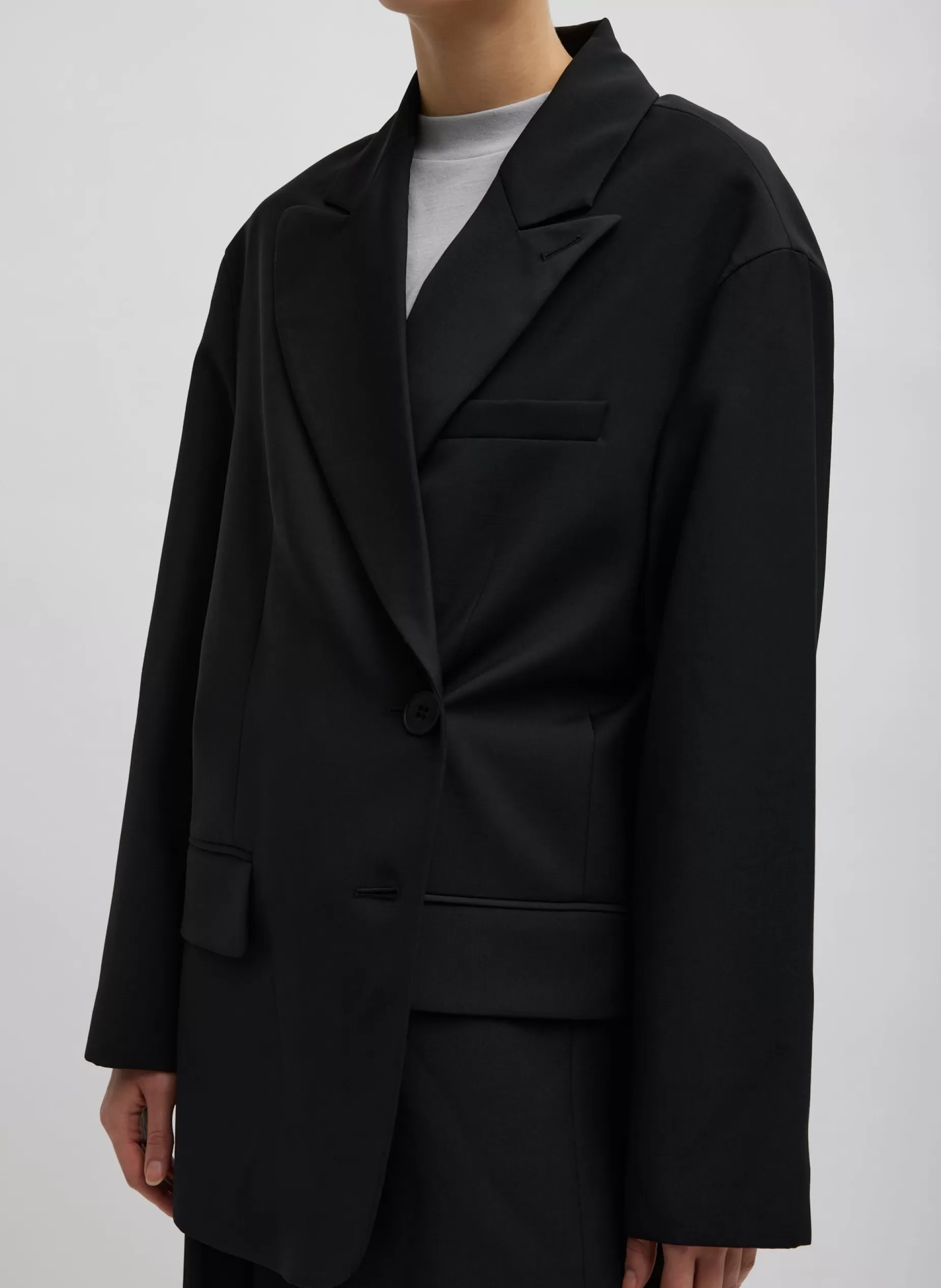 Tibi Suits | Jackets & Outerwear-Tropical Wool Liam Blazer