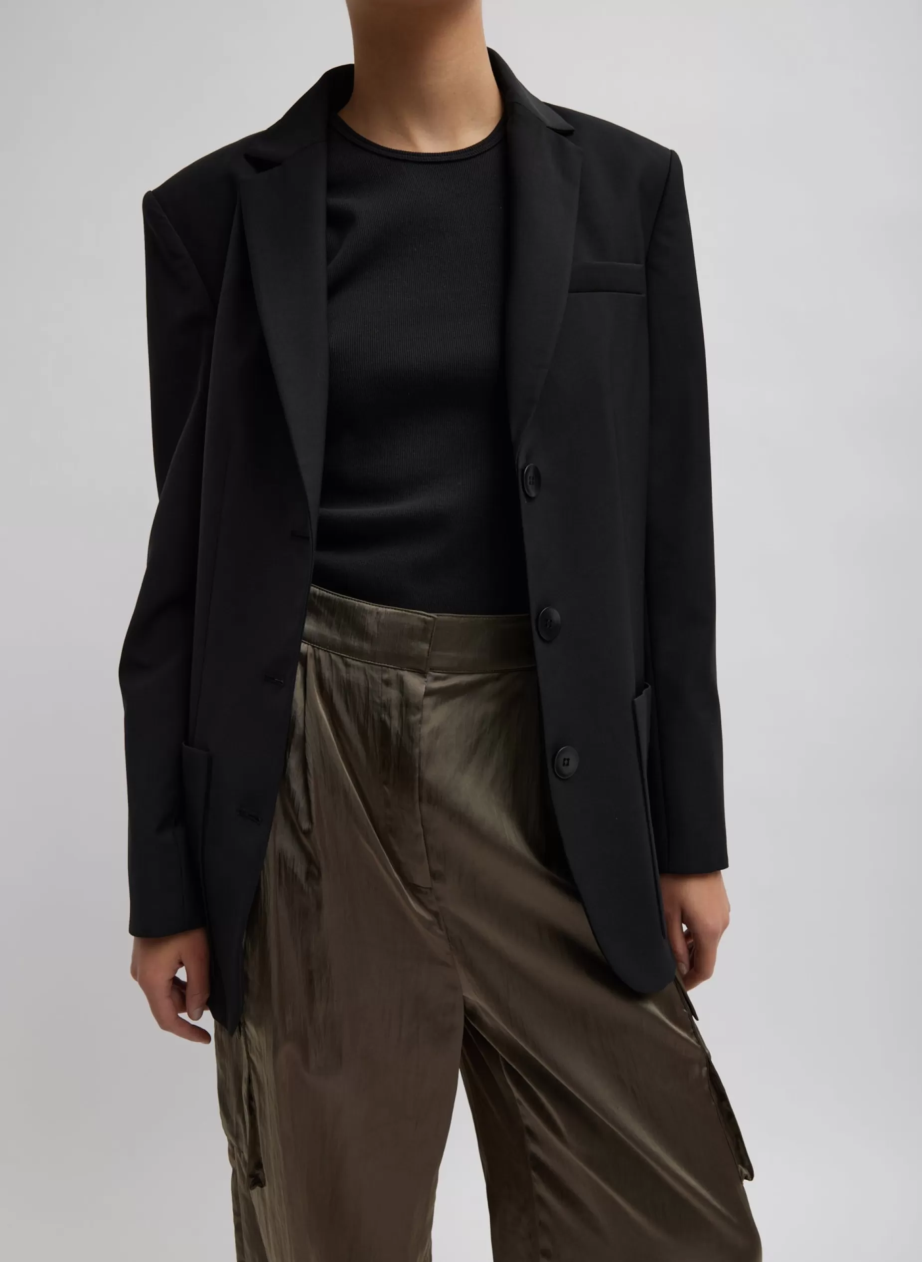 Tibi Suits | Jackets & Outerwear-Tropical Wool Max Blazer