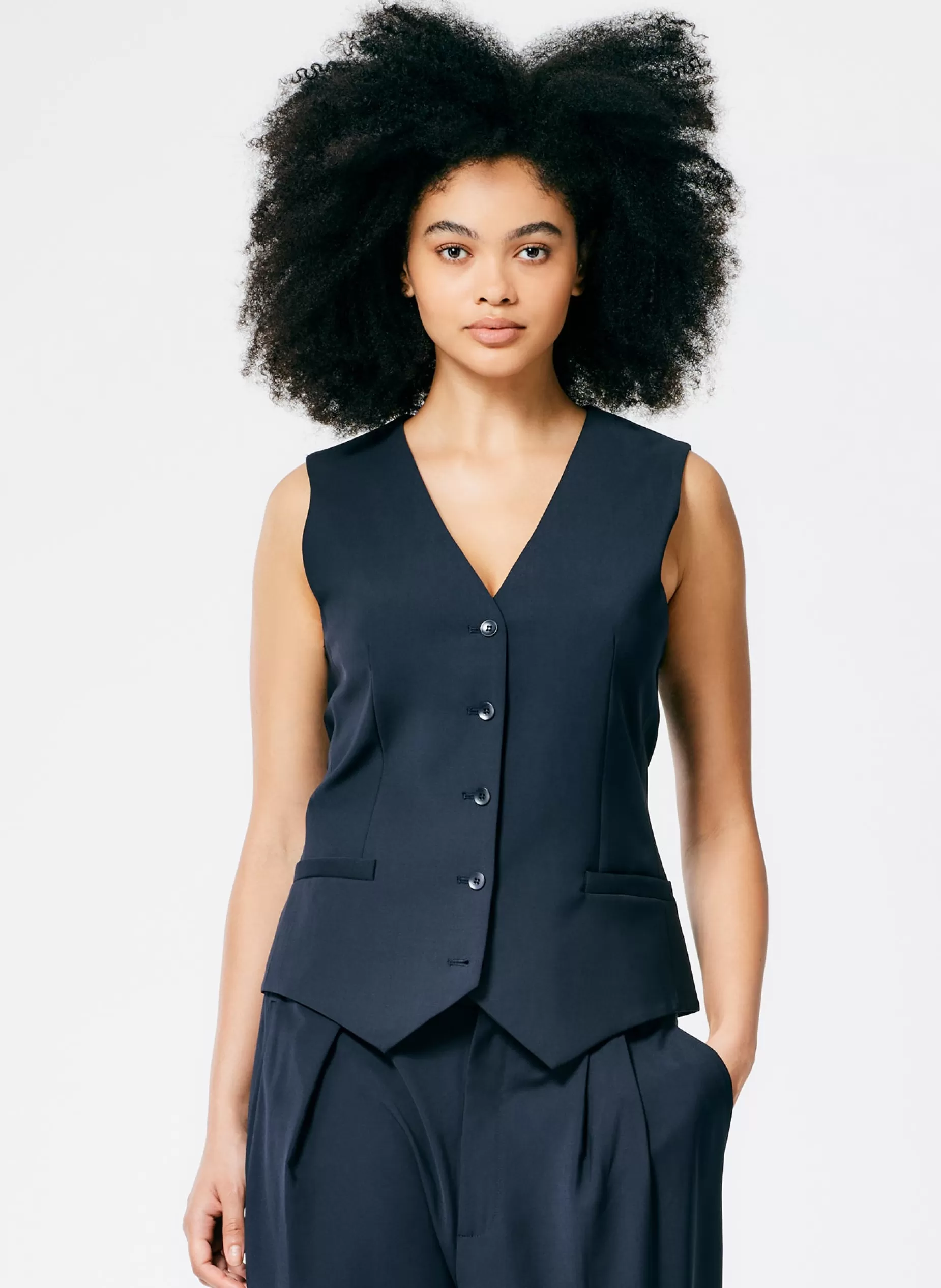 Tibi Suits | Tops-Tropical Wool Vest