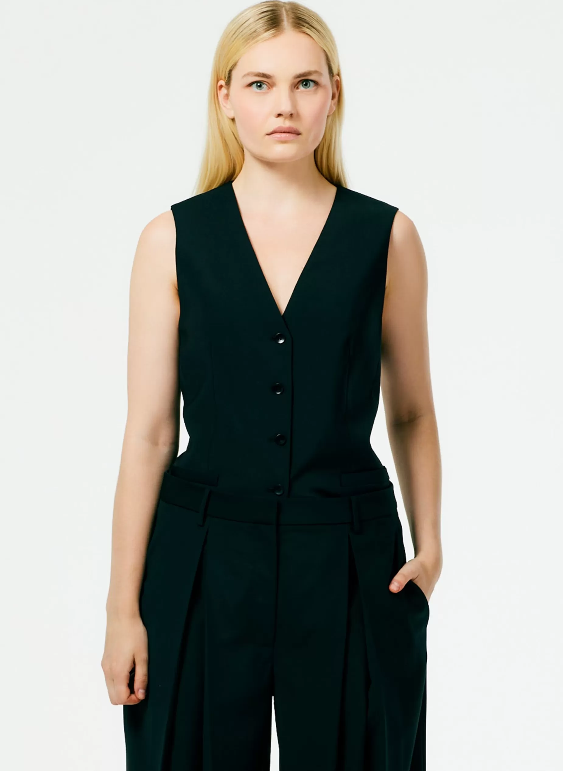 Tibi Suits | Tops-Tropical Wool Vest