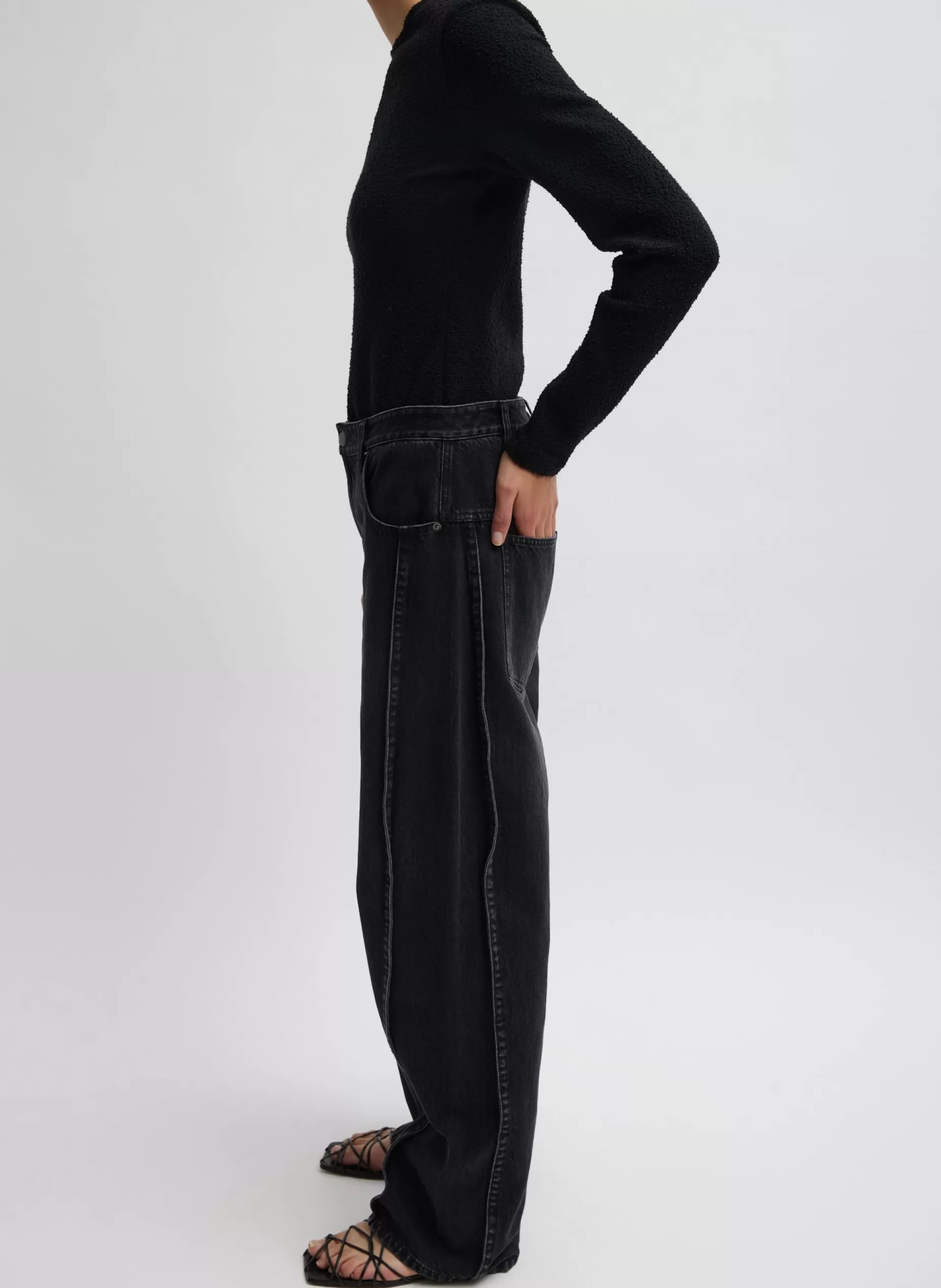 Tibi Denim | Pants & Shorts- Denim Tuck Jean