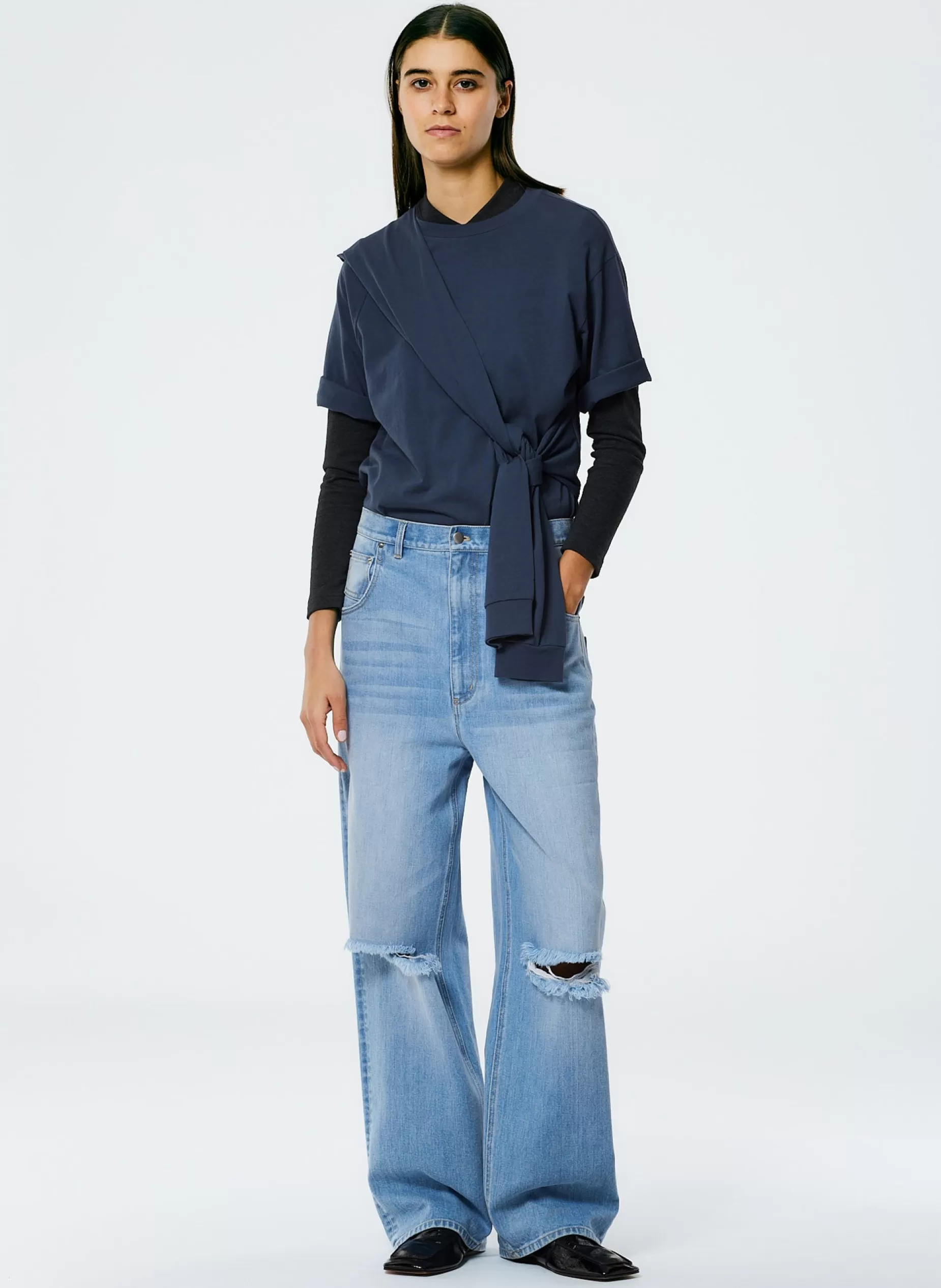 Tibi Denim | Pants & Shorts-Vintage Wash Denim Ryder Jean