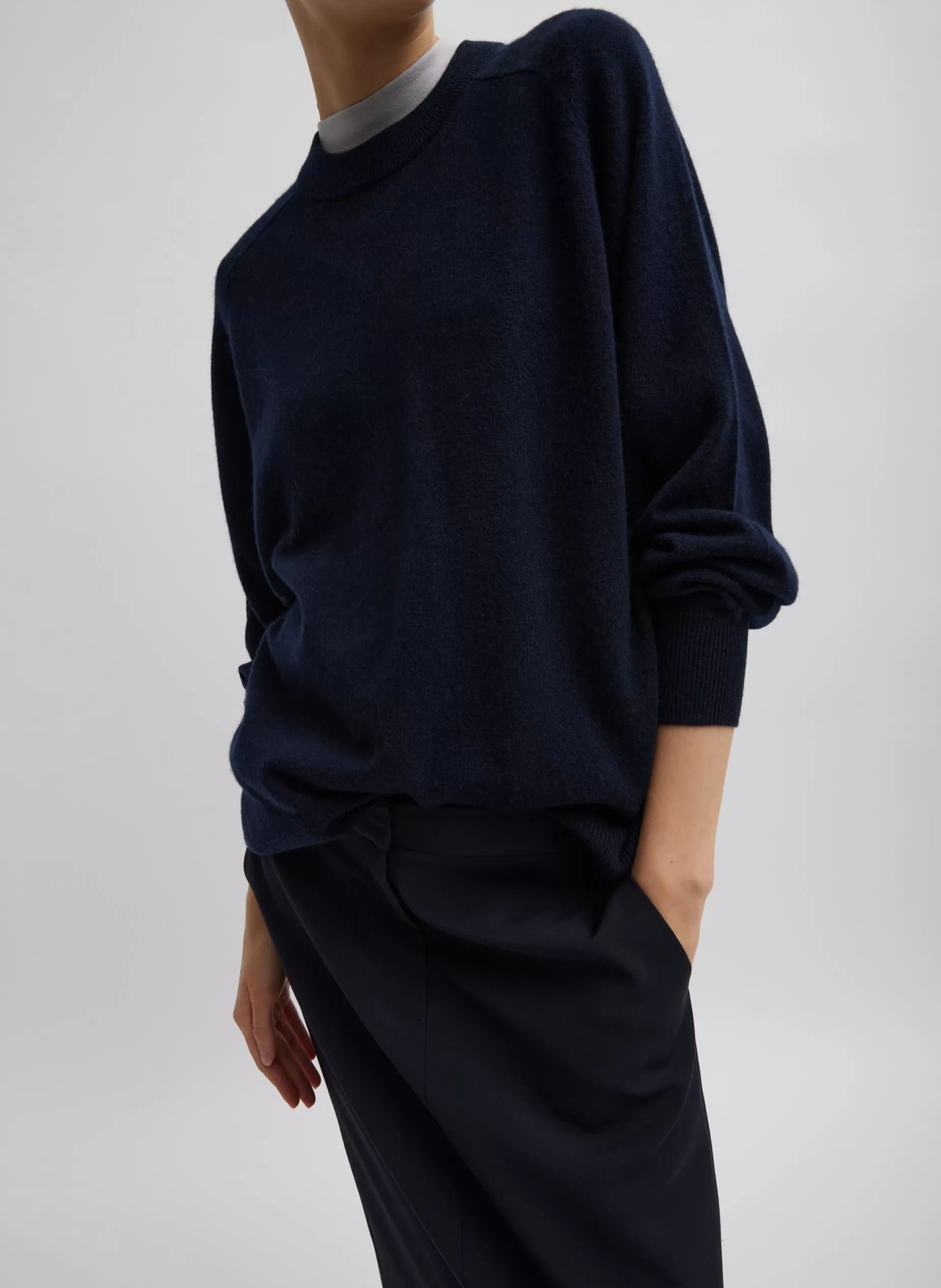 Tibi Knitwear & Sweatshirts | Fundamentals - WOFs-Washable Cashmere Crewneck Sweater