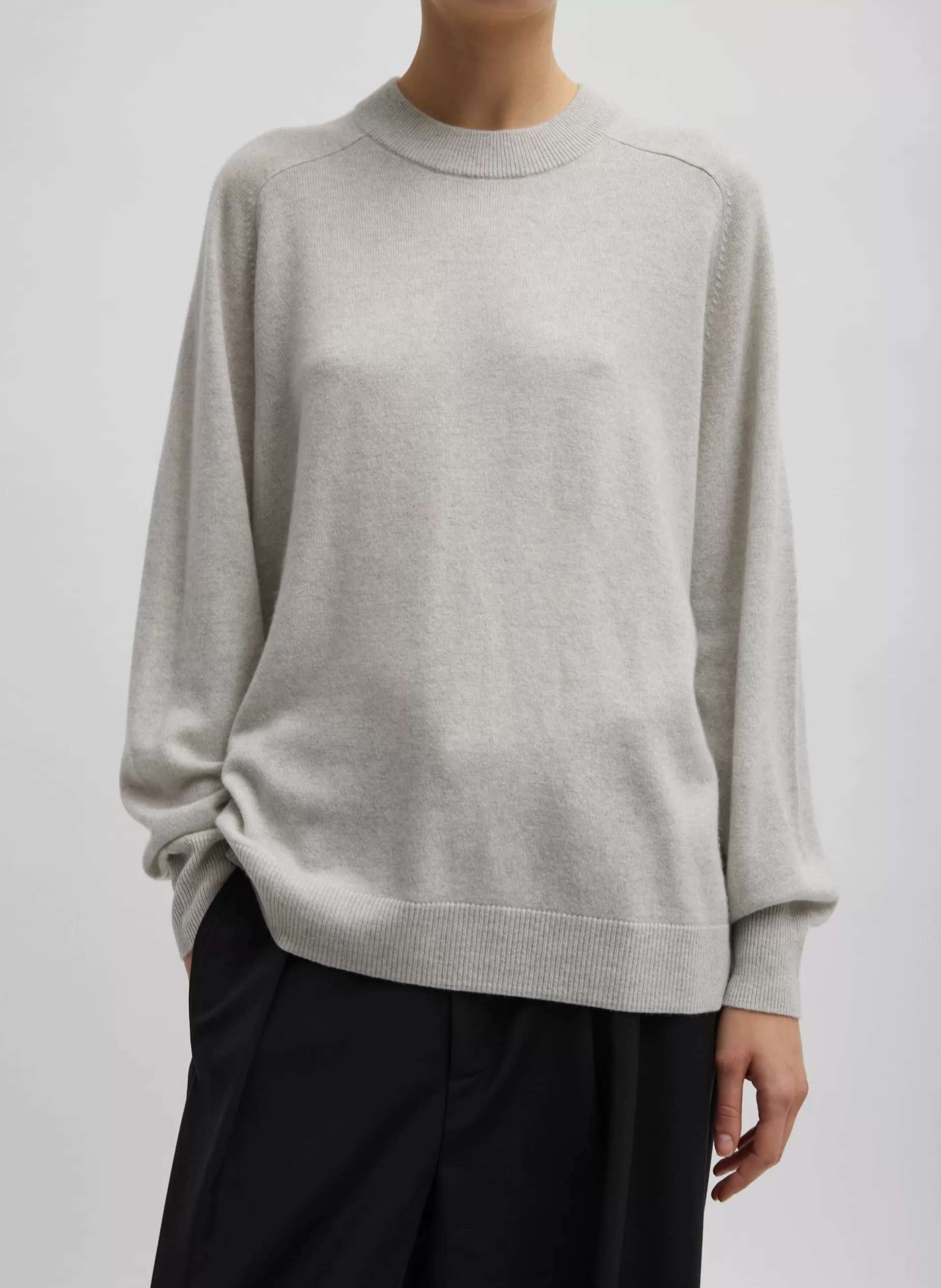 Tibi Knitwear & Sweatshirts | Fundamentals - WOFs-Washable Cashmere Crewneck Sweater