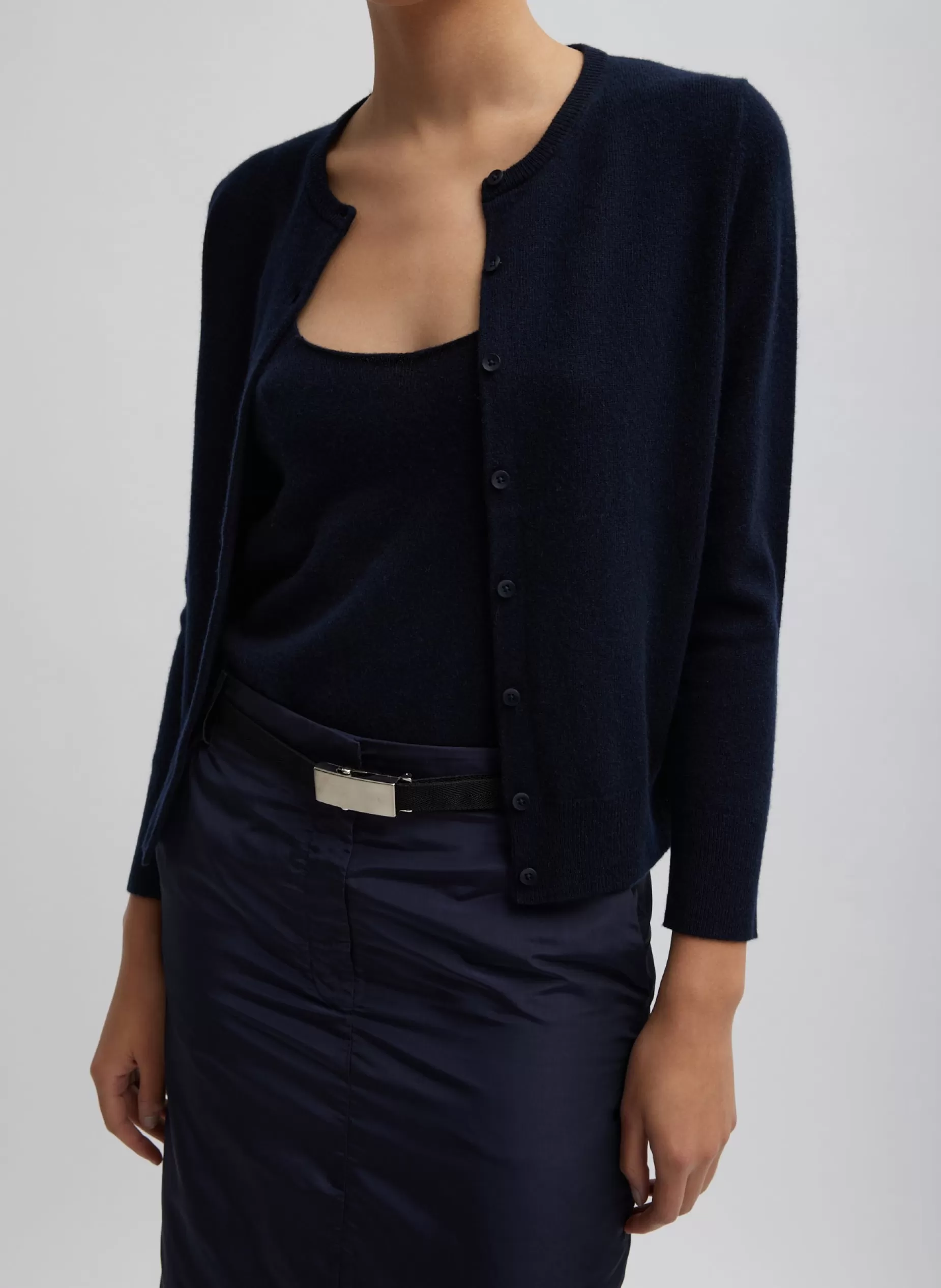 Tibi Knitwear & Sweatshirts | Fundamentals - WOFs-Washable Cashmere Shrunken Cardigan