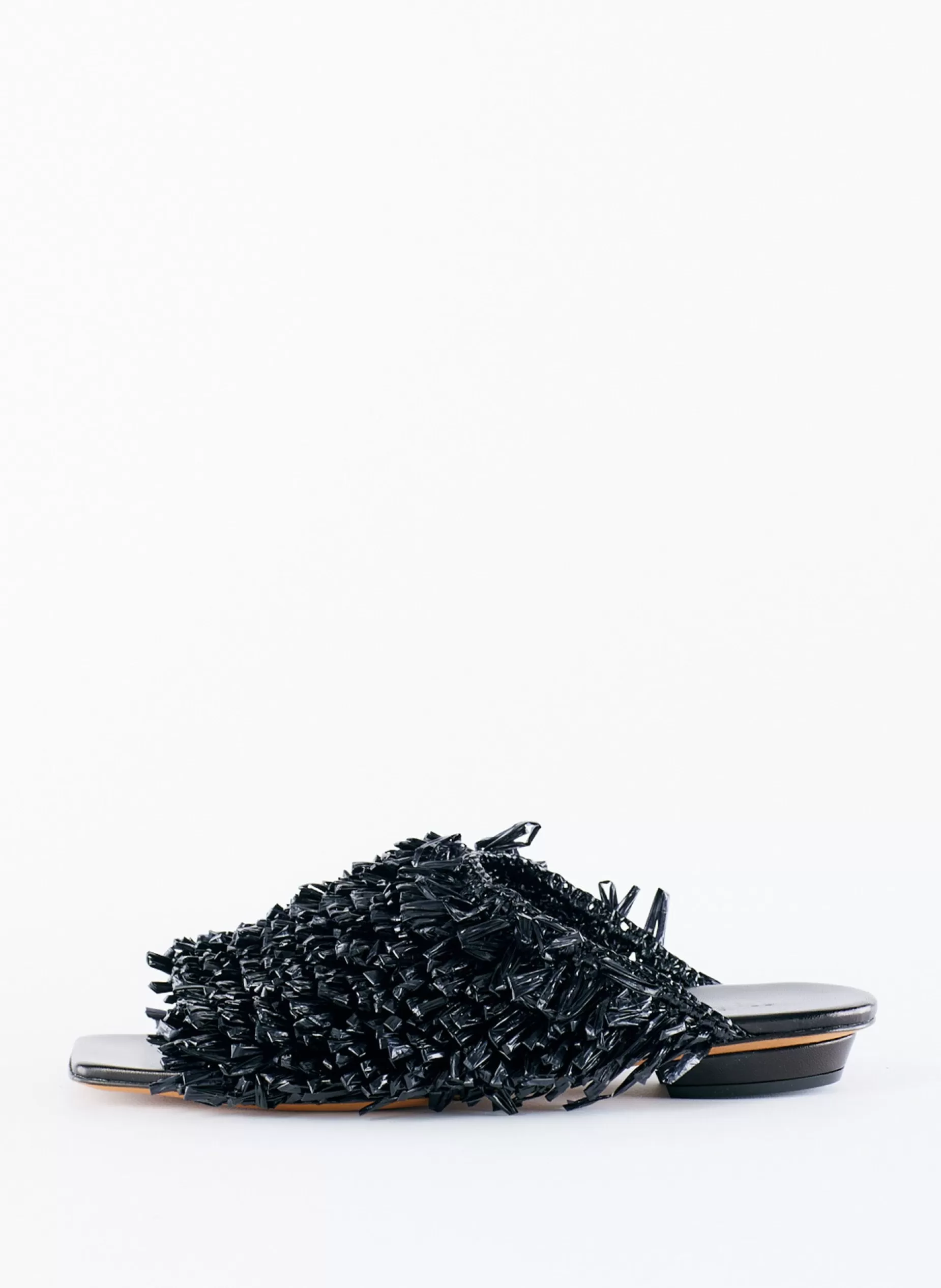 Tibi Flats-Woodward Raffia Flat